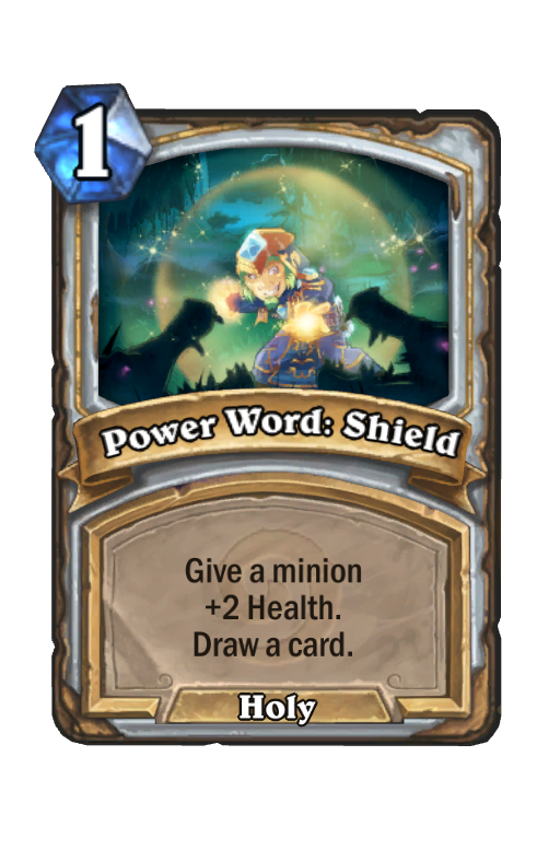 Power Word: Shield Hearthstone kártya