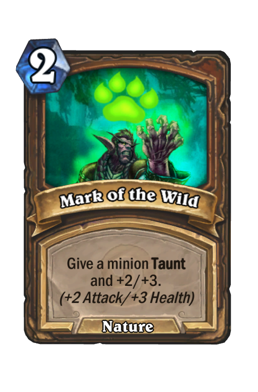 Mark of the Wild Hearthstone kártya