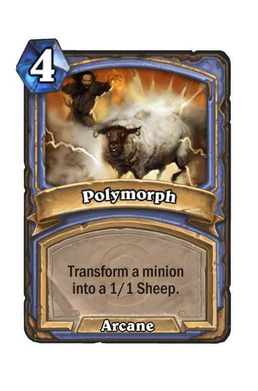 Polymorph Hearthstone kártya