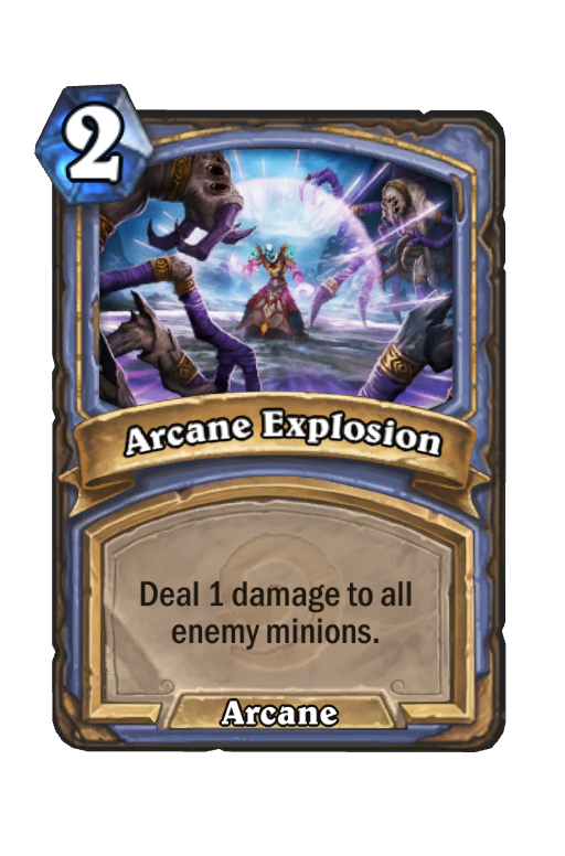 Arcane Explosion Hearthstone kártya