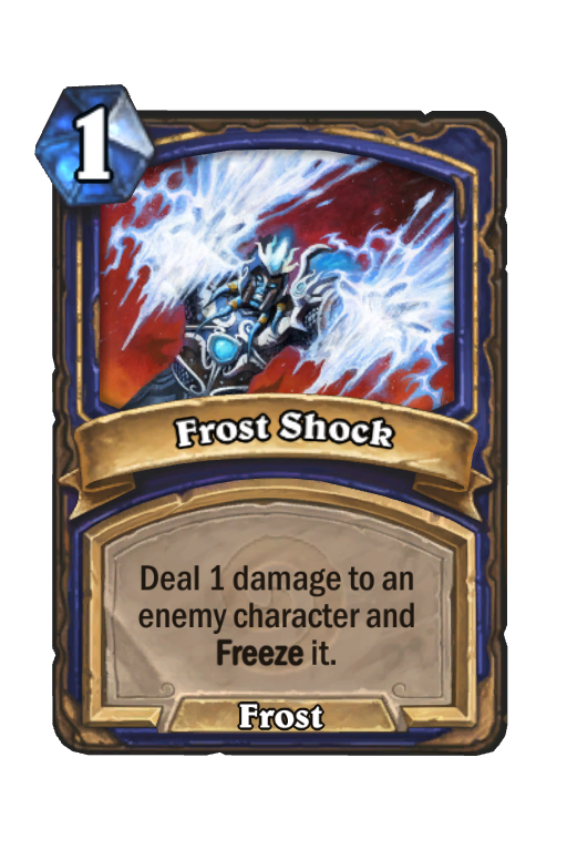 Frost Shock Hearthstone kártya