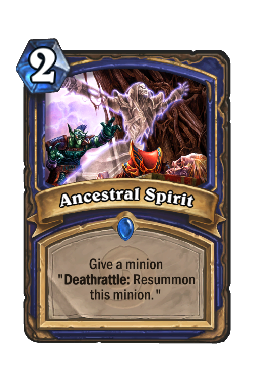 Ancestral Spirit Hearthstone kártya