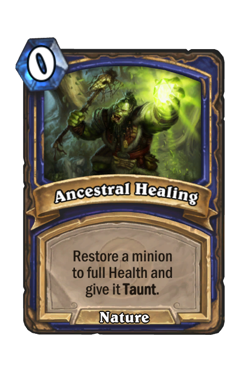 Ancestral Healing Hearthstone kártya