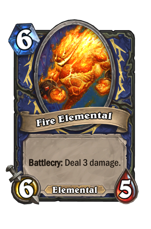 Fire Elemental Hearthstone kártya