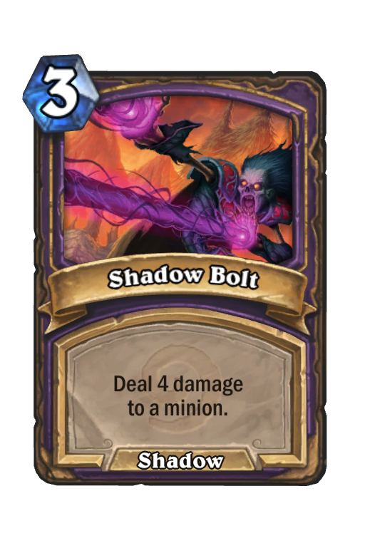Shadow Bolt Hearthstone kártya