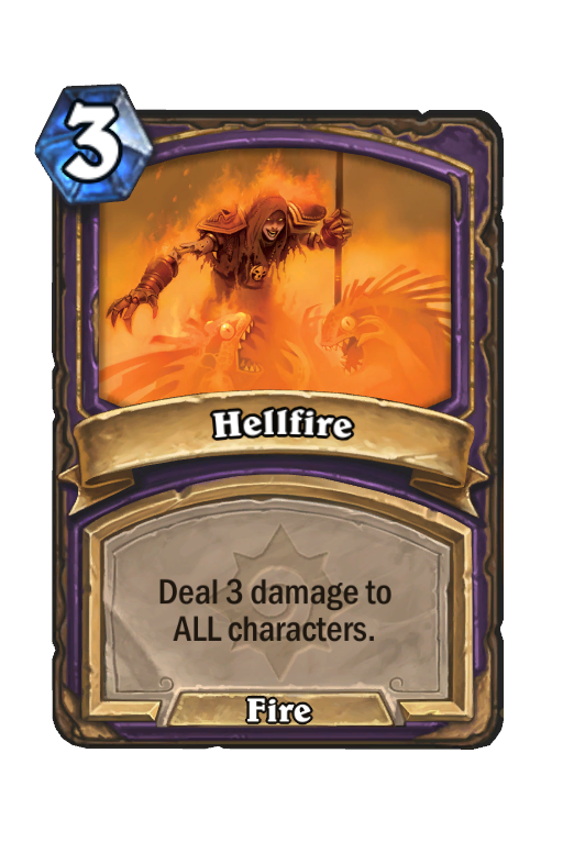 Hellfire Hearthstone kártya