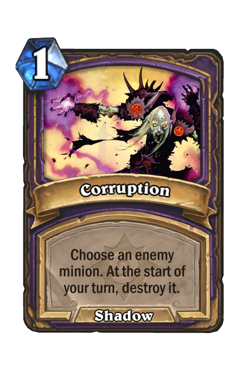 Corruption Hearthstone kártya