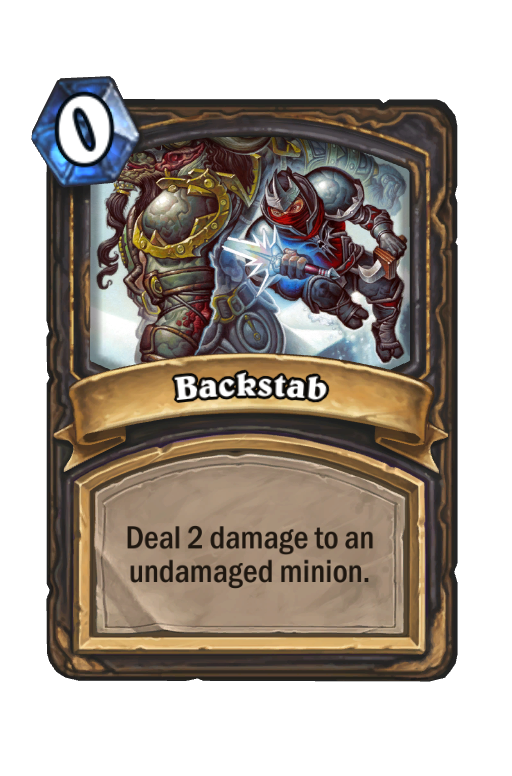 Backstab Hearthstone kártya