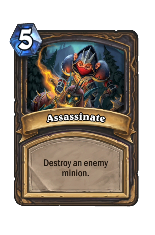 Assassinate Hearthstone kártya