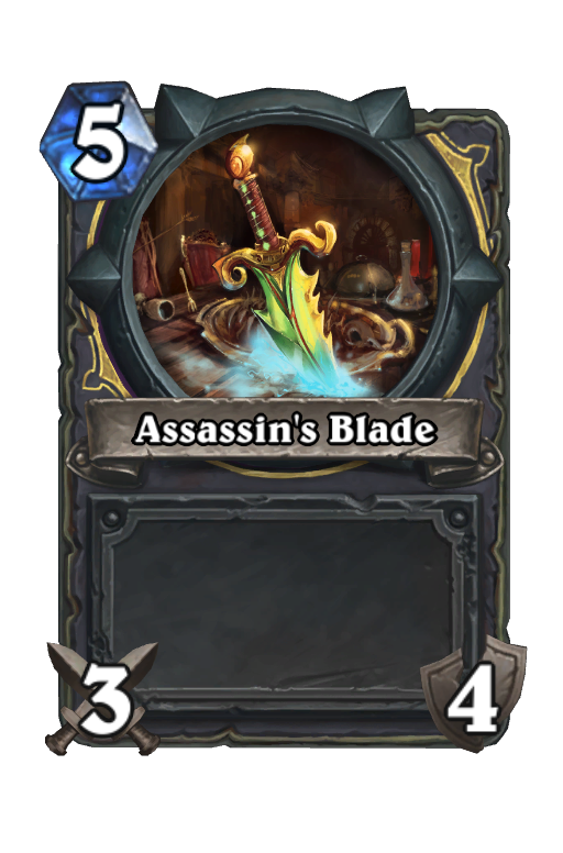 Assassin's Blade Hearthstone kártya