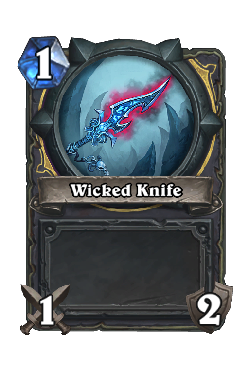 Wicked Knife Hearthstone kártya