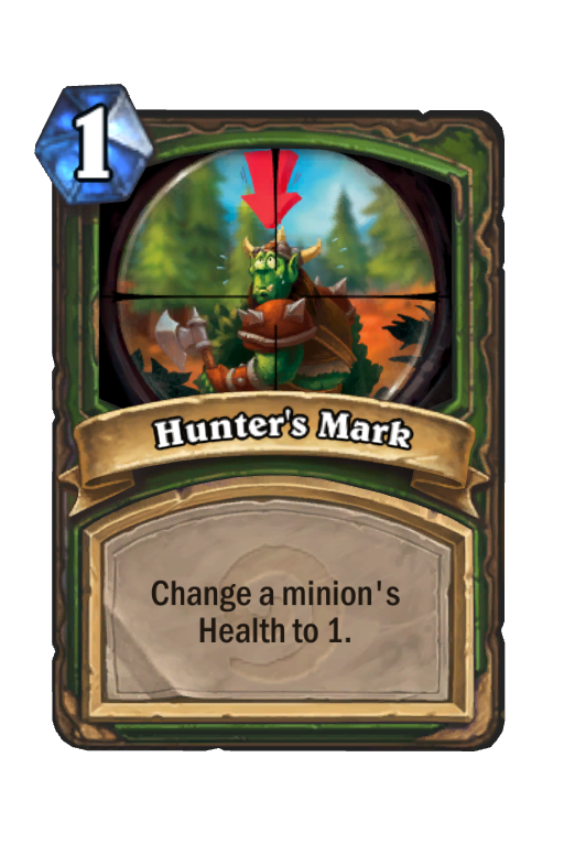 Hunter's Mark Hearthstone kártya