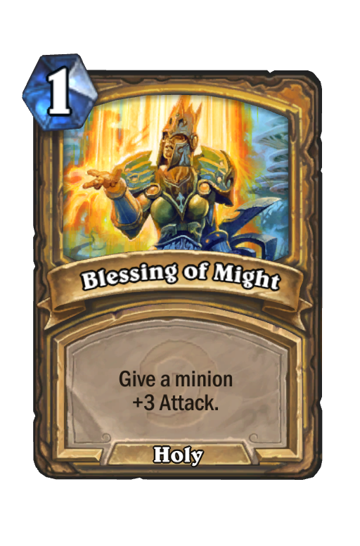 Blessing of Might Hearthstone kártya