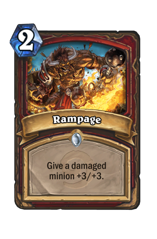 Rampage Hearthstone kártya