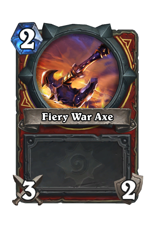 Fiery War Axe Hearthstone kártya