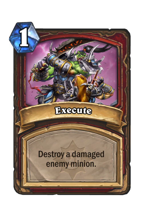 Execute Hearthstone kártya