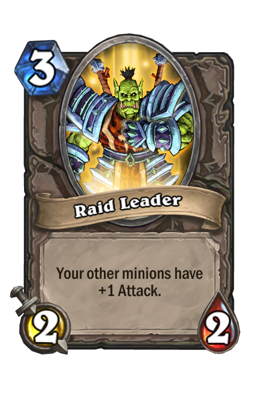 Raid Leader Hearthstone kártya