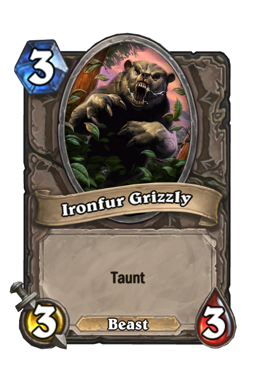 Ironfur Grizzly Hearthstone kártya