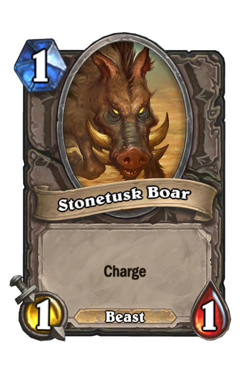 Stonetusk Boar Hearthstone kártya