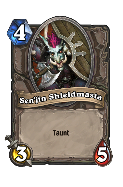 Sen'jin Shieldmasta Hearthstone kártya