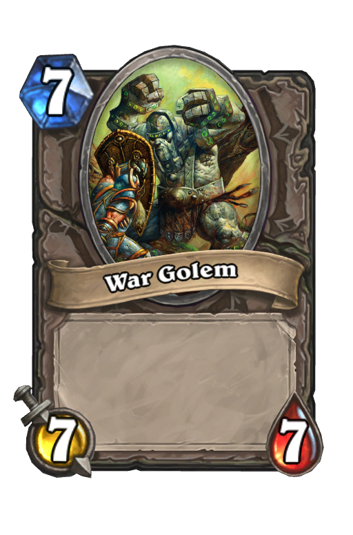 War Golem Hearthstone kártya