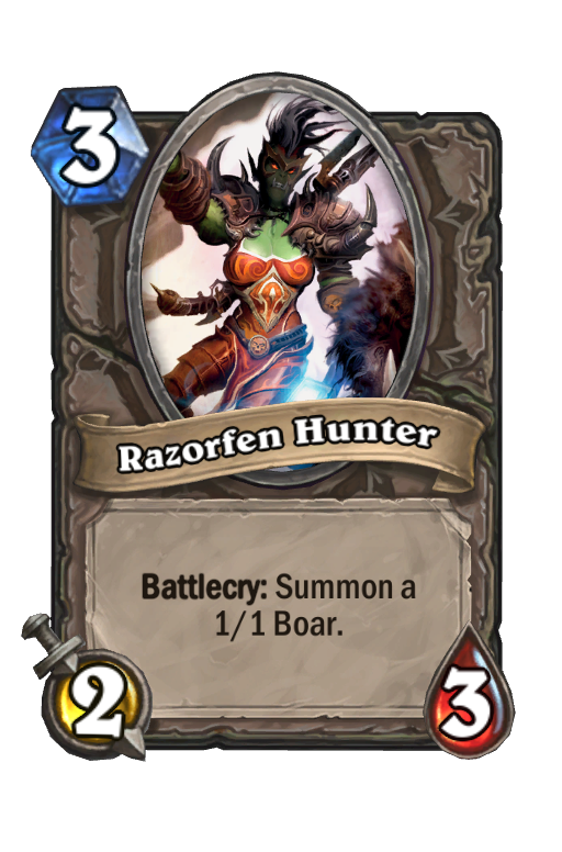 Razorfen Hunter Hearthstone kártya