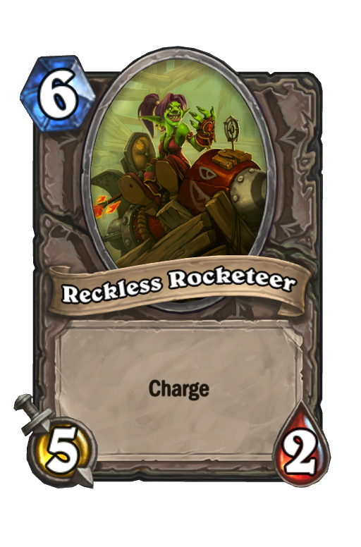 Reckless Rocketeer Hearthstone kártya