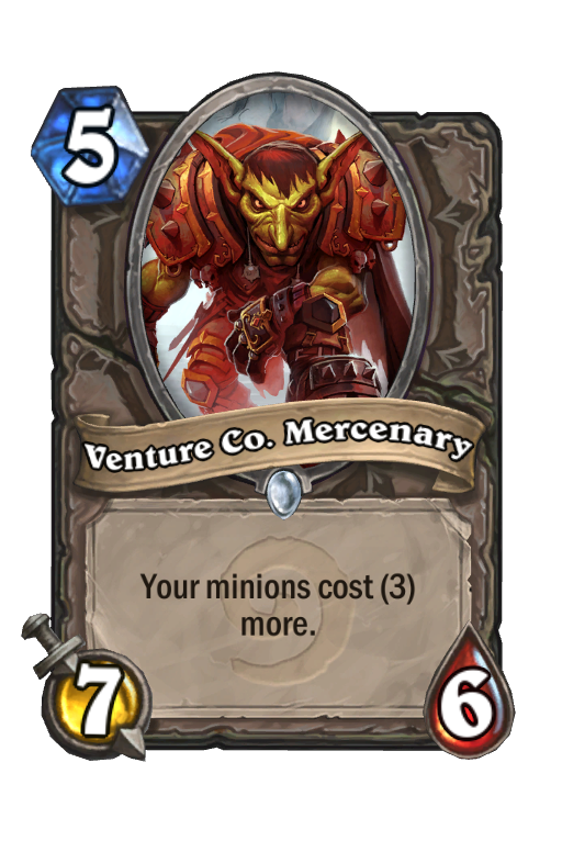 Venture Co. Mercenary Hearthstone kártya