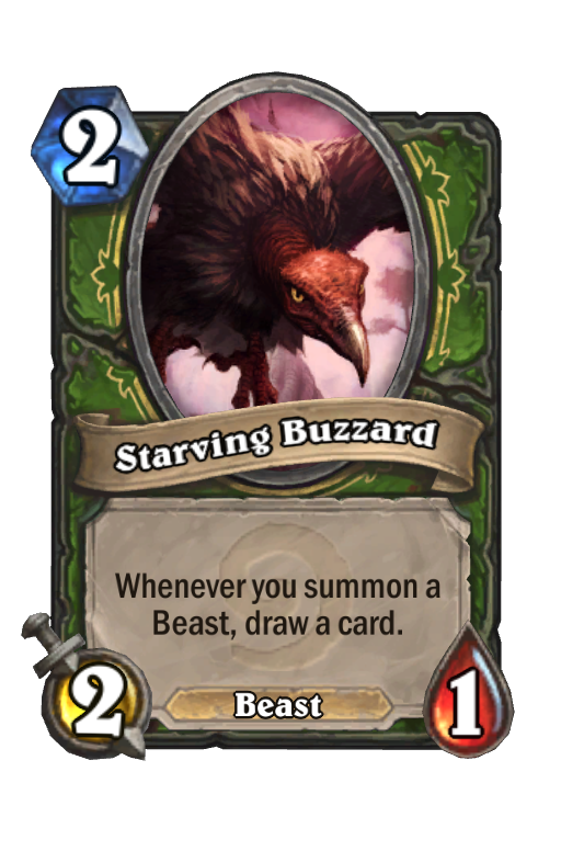 Starving Buzzard Hearthstone kártya