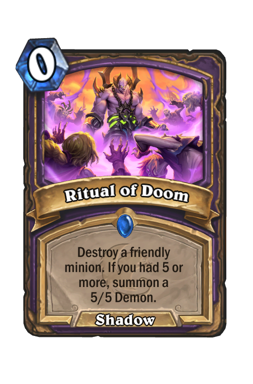 Ritual of Doom Hearthstone kártya