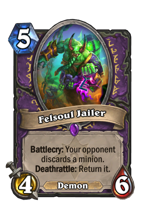 Felsoul Jailer Hearthstone kártya