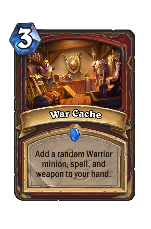 War Cache Hearthstone kártya