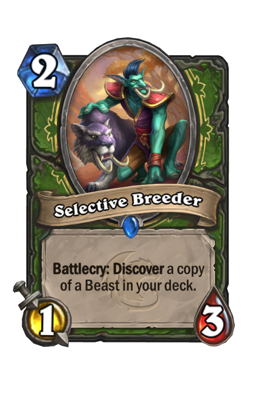 Selective Breeder Hearthstone kártya