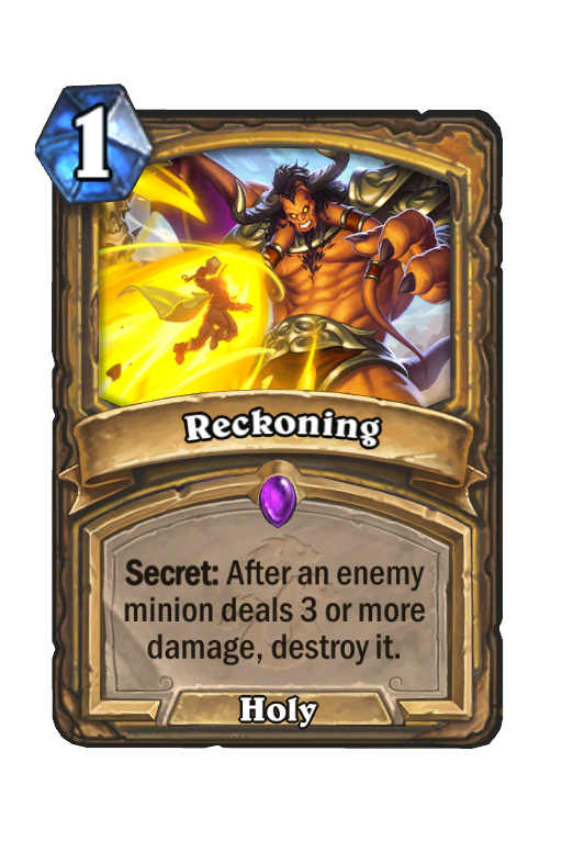 Reckoning Hearthstone kártya