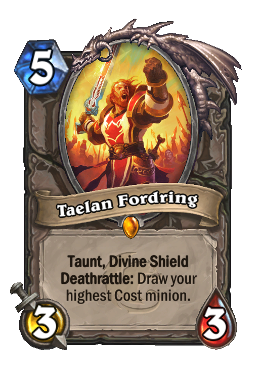 Taelan Fordring Hearthstone kártya