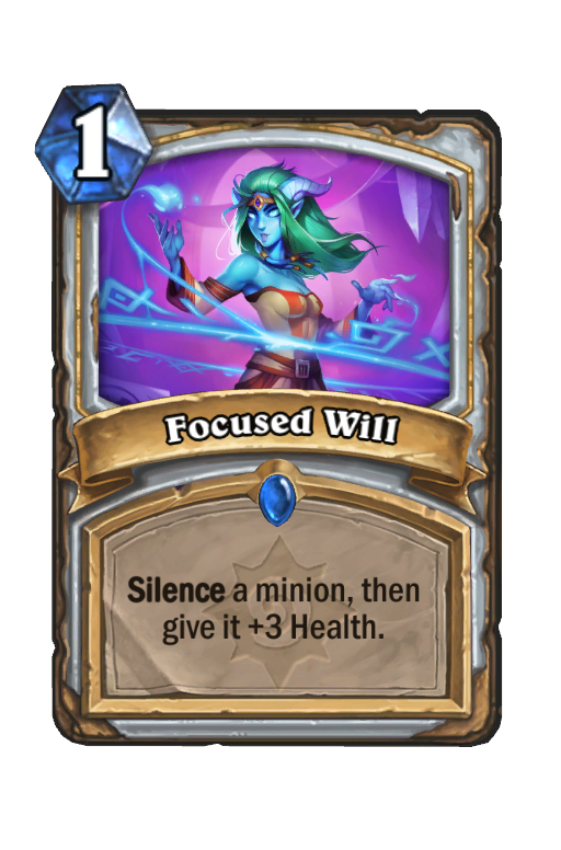 Focused Will Hearthstone kártya