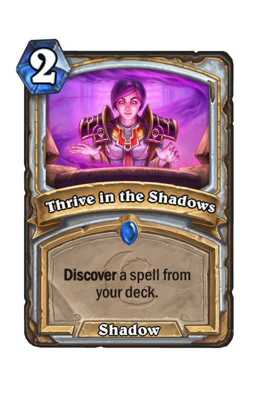 Thrive in the Shadows Hearthstone kártya