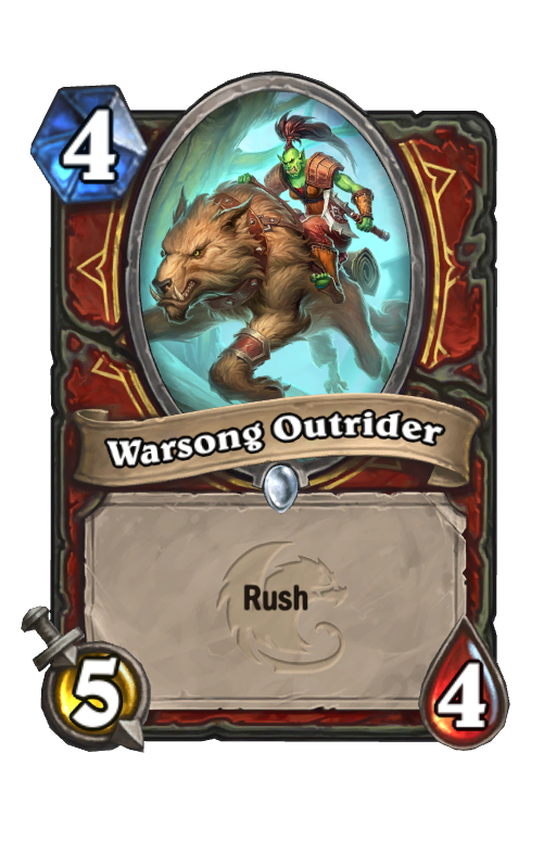 Warsong Outrider Hearthstone kártya