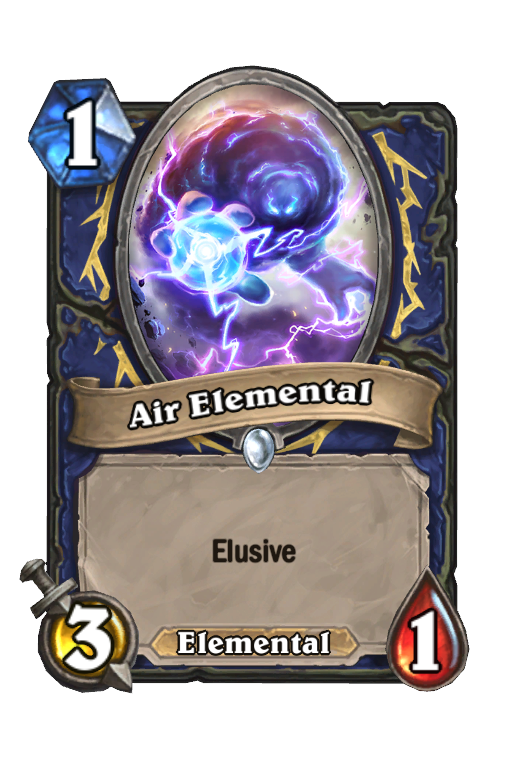 Air Elemental Hearthstone kártya