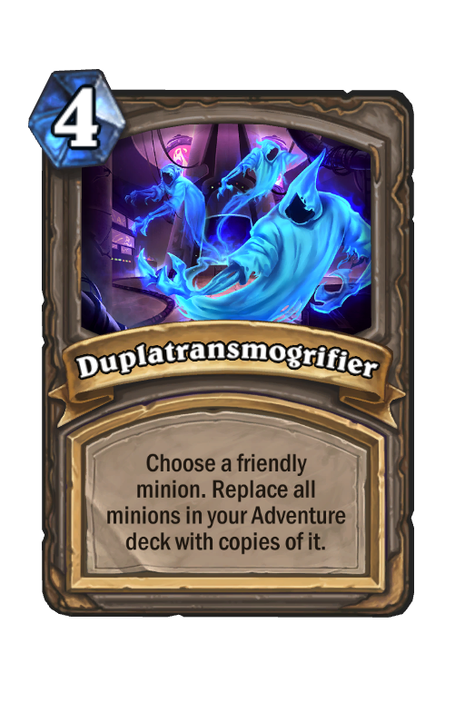 Duplatransmogrifier Hearthstone kártya