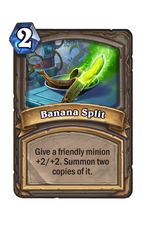 Banana Split Hearthstone kártya
