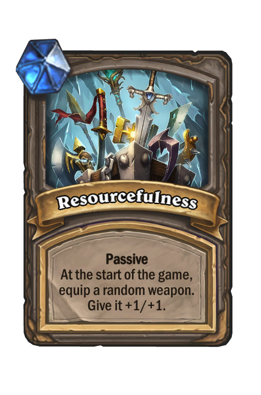 Resourcefulness Hearthstone kártya