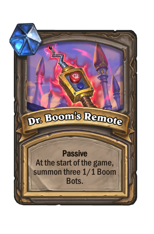 Dr. Boom's Remote Hearthstone kártya