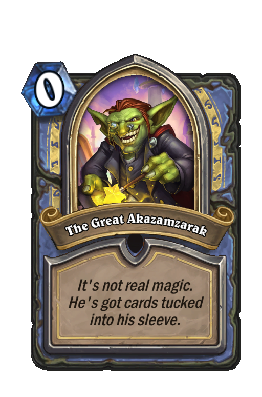 The Great Akazamzarak Hearthstone kártya
