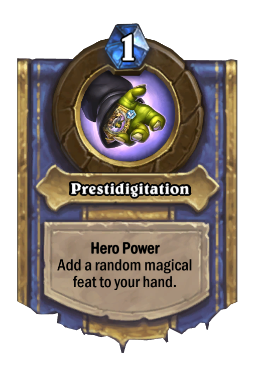 Prestidigitation Hearthstone kártya