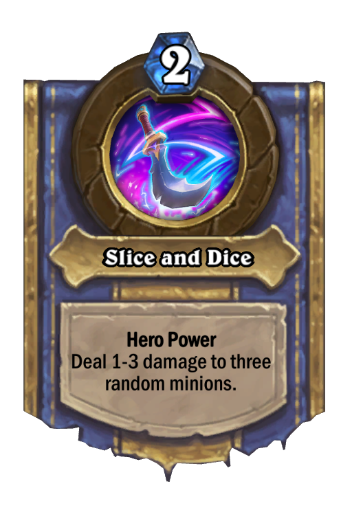 Slice and Dice Hearthstone kártya