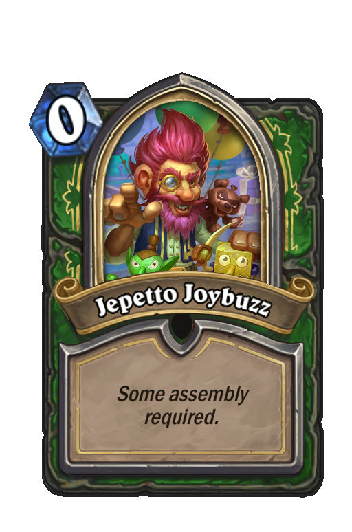 Jepetto Joybuzz Hearthstone kártya