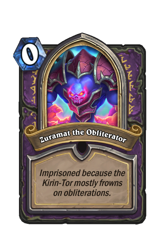 Zuramat the Obliterator Hearthstone kártya