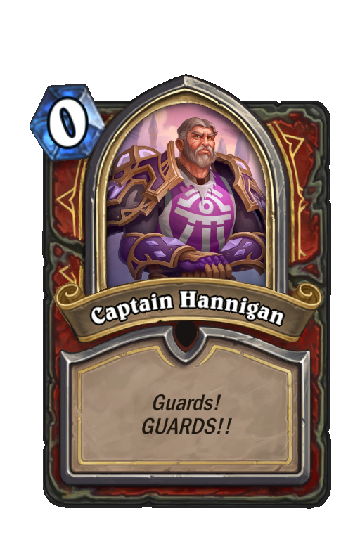 Captain Hannigan Hearthstone kártya
