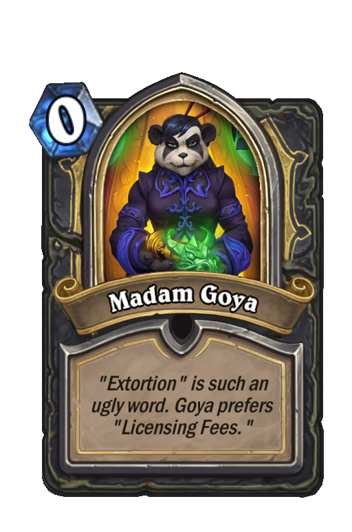 Madam Goya Hearthstone kártya